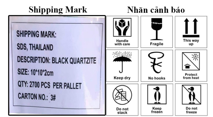 Shipping mark là gì? Ý nghĩa và mẫu Shipping mark chuẩn quốc tế